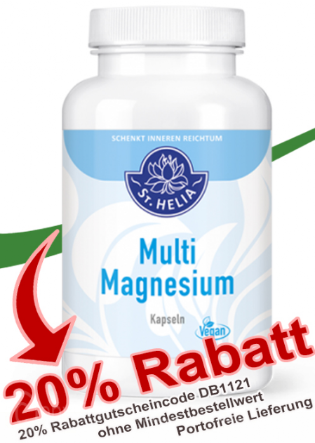 St. Helia  Multi-Magnesium 150 Kapseln, vegan bei Dr. Bosshammer online bestellen St. Helia  Multi-Magnesium 150 Kapseln, vegan 20% Dr. Bosshammer-neukundenrabatt!