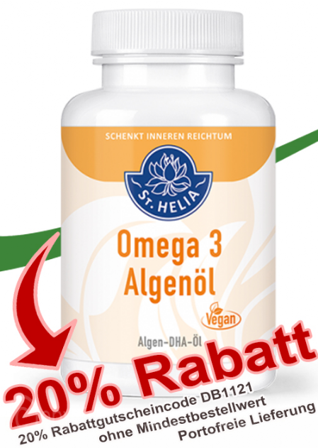 St. Helia  Omega 3 Algenöl, 90 Kapseln, vegan bei Dr. Bosshammer online bestellen St. Helia  Omega 3 Algenöl, 90 Kapseln, vegan 20% Dr. Bosshammer-neukundenrabatt!