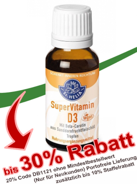Super Vitamin D3 hochdosiert 1000 IE 20ml Tropfen vegan bei Dr. Bosshammer online bestellen Super Vitamin D3 hochdosiert 1000 IE 20ml Tropfen vegan bis 32% Dr. Bosshammer-Rabatt!